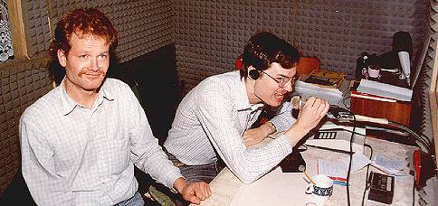 J.B. und Chris at Radio Euro, Hauset (Belgium)