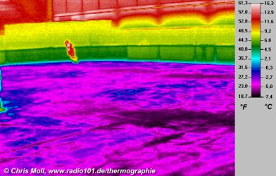 thermal image of an ice skating rink